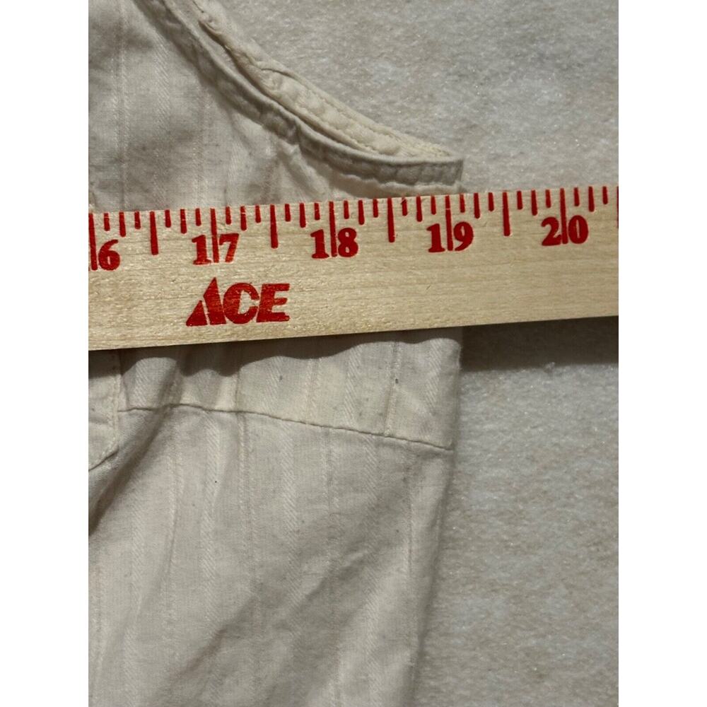 Vintage Bill Blass women XL Cream Button Down Embroidered top Cowgirl‎ boho work - Picture 6 of 9